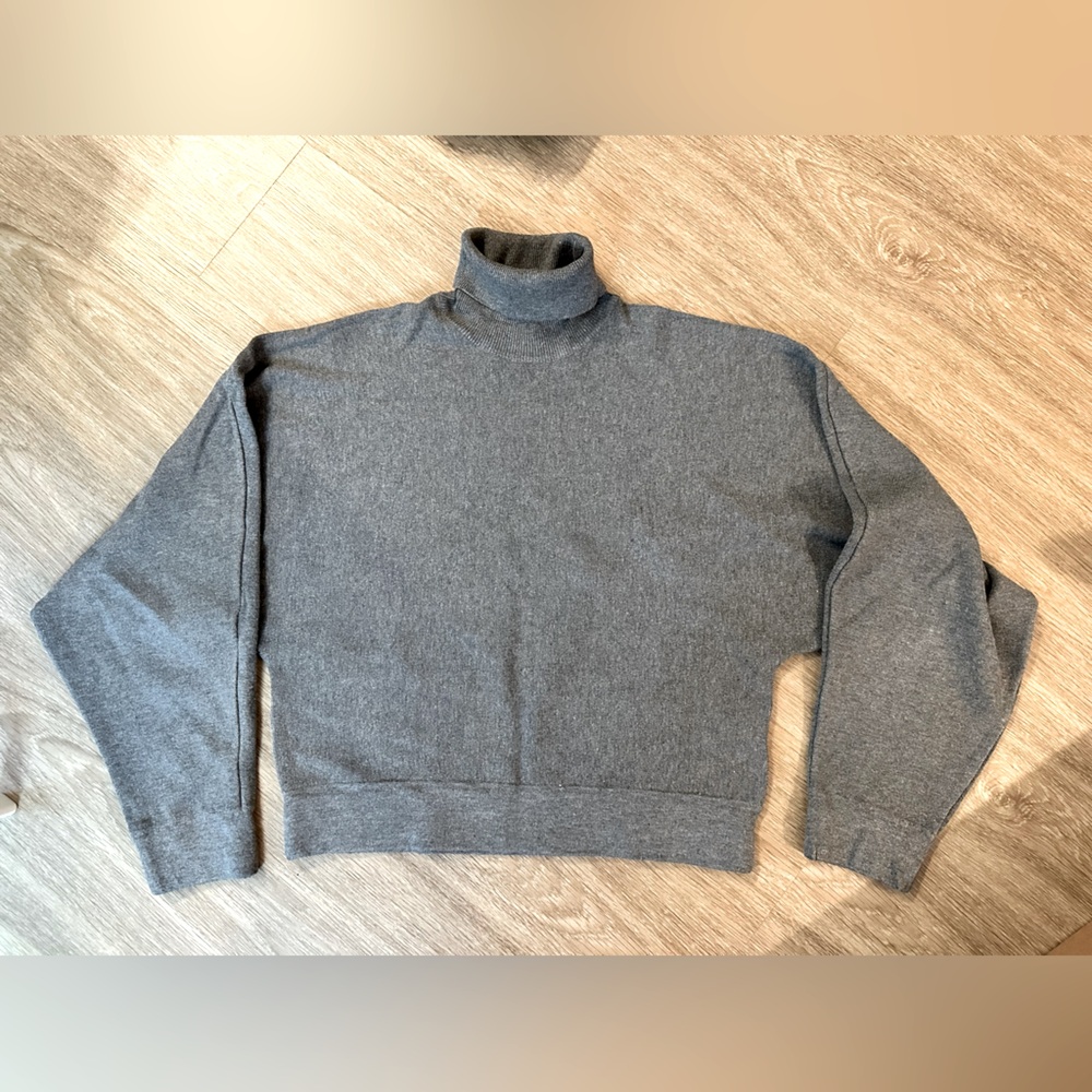 Women’s Gray Turtleneck Sweater Zara